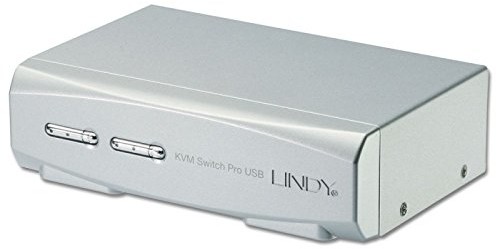 LINDY Lindy 2 port KVM Switch PRO USB 2.0, DVI-I Dual Link 39332