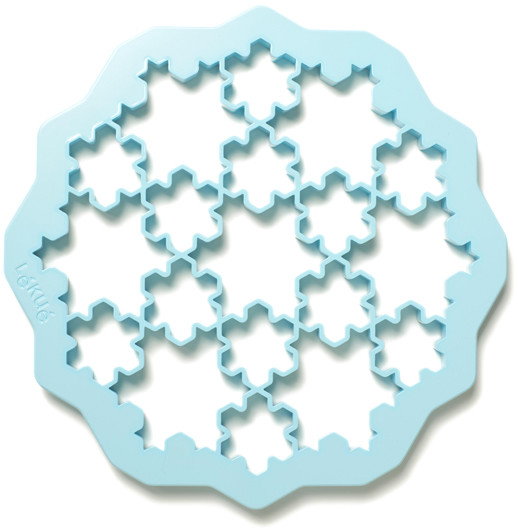 Lekue Forma do wykrawania ciastek PUZZLE SNOW niebieska 0200170Z11M017