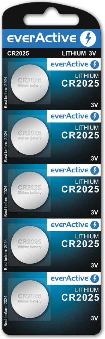 EverActive 5x bateria litowa mini CR2025