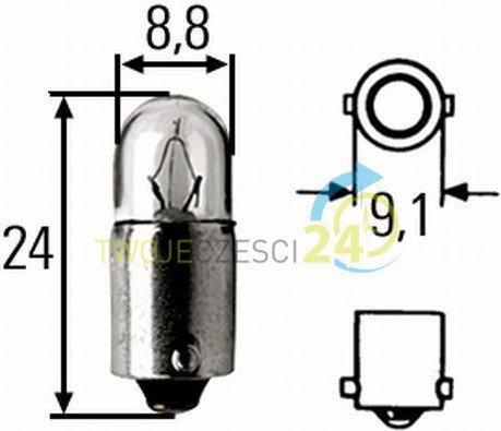 Hella Żarówka, włącznik 8GP 002 068-121