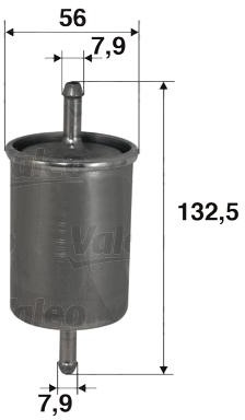 VALEO filtr paliwa przeplywowy 587010 587010