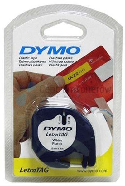 Dymo oryginalny taśma do drukarek etykiet, , 12268, S0721540, czarny druk/pr