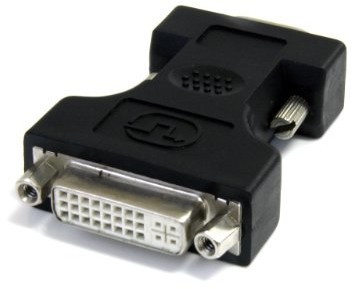 STARTECH.COM StarTech. com DVI na VGA Monitor Adapter  DVI-I (F) (29 Pin)  VGA (M) (15 Pin)  monitor konwerter plików video  wtyczka czarna DVIVGAFMBK