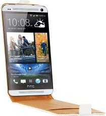 Swiss charger Flip do HTC One białe Etui z klapką SCP10086W