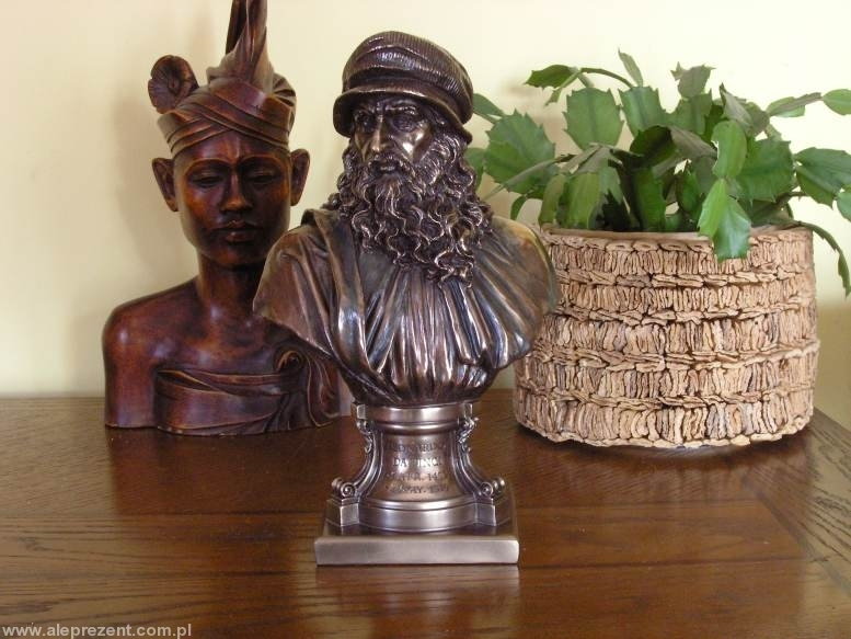 Veronese RZEŹBA - Popiersie LEONARDO DA VINCI