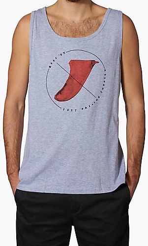 T-Shirt bez rękawów męska REEF DISEY TROPIC HEATHER szary