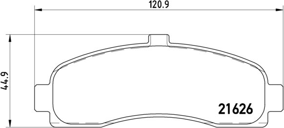 BREMBO Zestaw klocków hamulcowych, hamulce tarczowe P 56 031