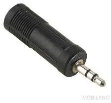 Lechpol Adapter AV Przejście Jack 3,5/Jack 6,3 plastik ZLA0283S