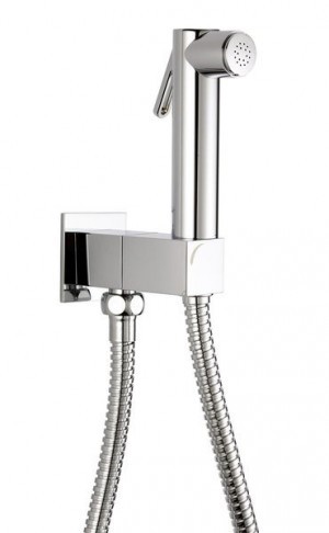 Sapho Prysznic bidetowy z zaworem, uchwytem i wężem SG108