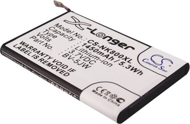 Cameron Sino Nokia Lumia 800 / BV-5JW 1450mAh 5.37Wh Li-Ion 3.7V CS-NK800XL