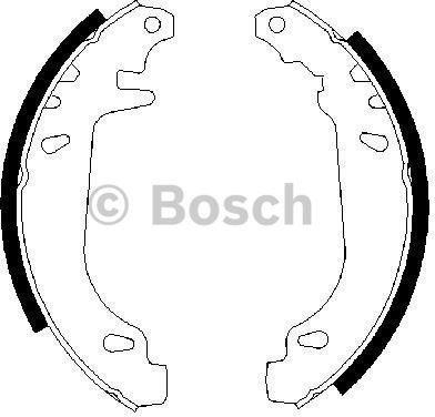 BOSCH Zesatw szczęk hamulcowych 0 986 487 272