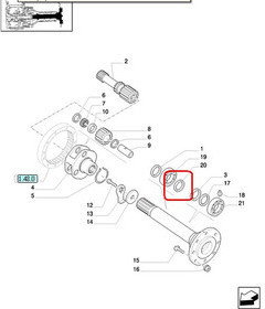 CNH USZCZELNIACZ TYLNEJ ZWOLNICY 5124206