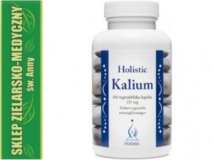 Holistic KALIUM 255mg ORGANICZNY POTAS 100 kapsułek