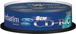 Verbatim mini CD-R 210MB 24x Colours Szpula 10 43413