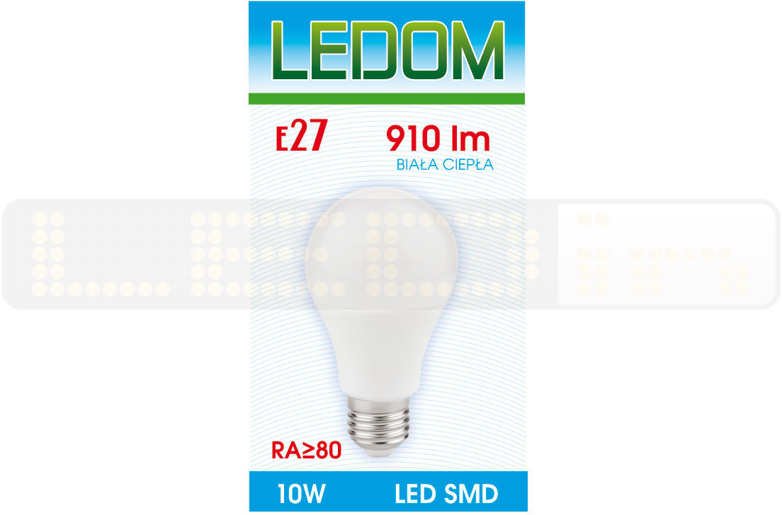 Ledom arówka LED SMD E27 230V 10W biała dzienna 247392