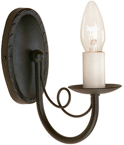 Elstead Lighting Kinkiet MINSTER MN1 BLK 1 MN1 Czarny