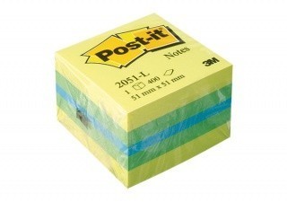 Post-It KOSTKA SAMOP. MINI 51x51mm 1x400k CYTRYNOWA