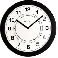 Nextime Zegar ścienny Super Slim biały 3045zw