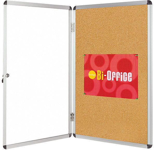 BI-OFFICE Gablota korkowa , 9xA4, 67x93cm, brązowa GVT630101150