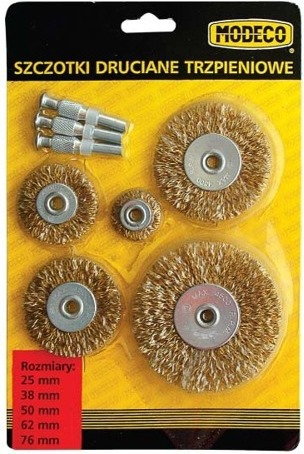 Modeco Szczotki druciane do wiertarki kpl.8szt. MN-69-105