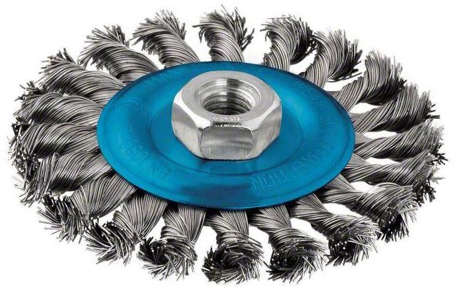 Bosch Szczotka tarczowa 115 mm 0 5 mm 12500 U min 12 mm M14 115 mm Drut stalowy 2608622059 1 szt