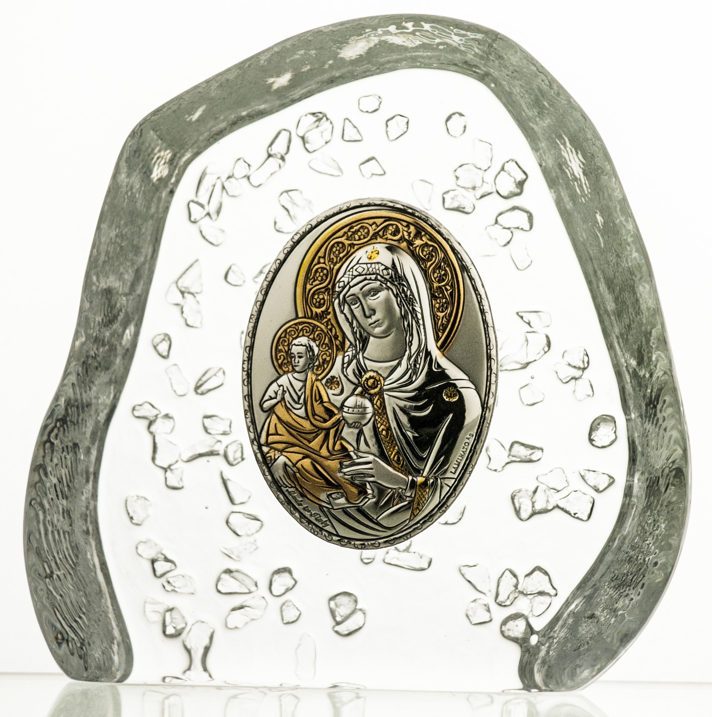 Crystal Julia Skałka przycisk kryształowa Madonna 3130)