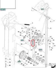 CNH ŁAŃCUCH PRZENOŚNIKA ZIARNA 84431347