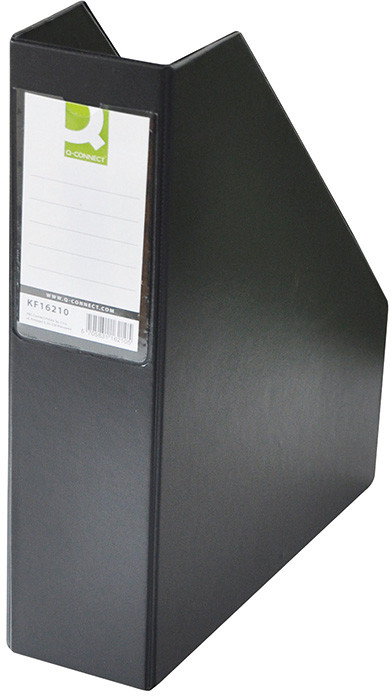 Q-CONNECT Pojemnik na dokumenty , PVC, A4/76, czarny KF16210