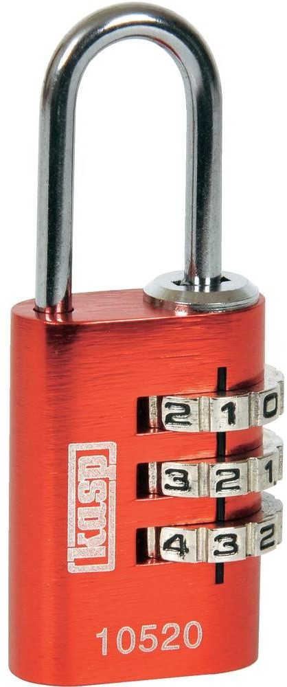 Kasp Kłódka K10520REDD z kłódką z szyfrem 20 mm Czerwony