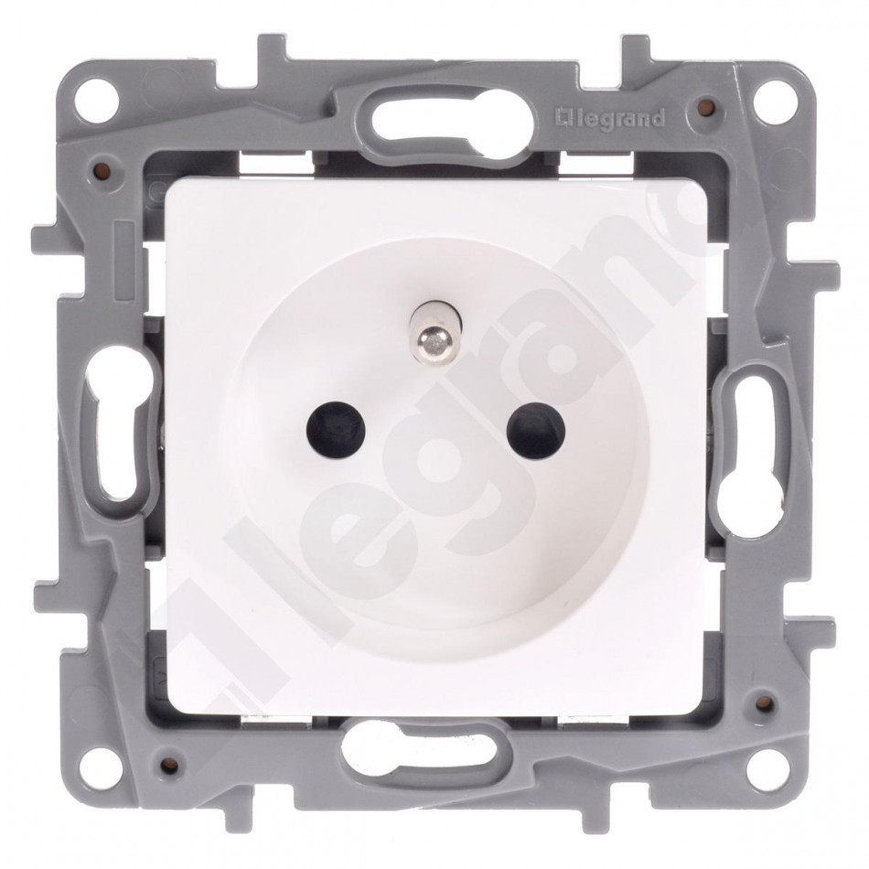 Legrand Gniazdo 2p+z 16a z przesłoną białe 664536