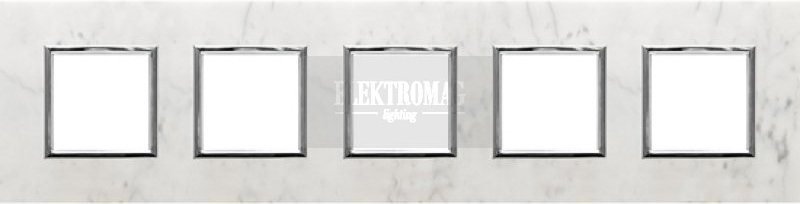 KOS Elektro Dante Kamień Bianco Ramka x5 4504485