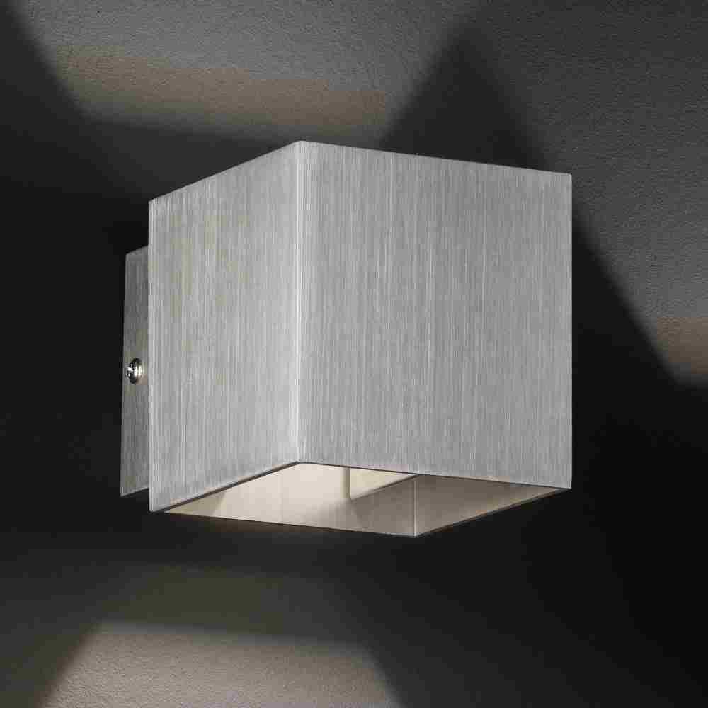 Honsel BOX lampa ścienna LED Nikiel matowy, 2-punktowe 30082