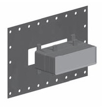 Gessi MIMI Element podtynkowy do baterii umywalkowej ściennej, chrom 44697031