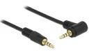 Delock Kabel 3.5 mm, męsko-męski, kątowy, 1m, czarny - 84737