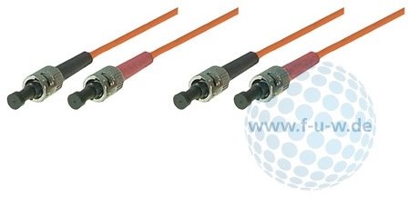 Tecline 2m 50/125 m 2 x ST/2 x ST kabel optyczny 4048889000021