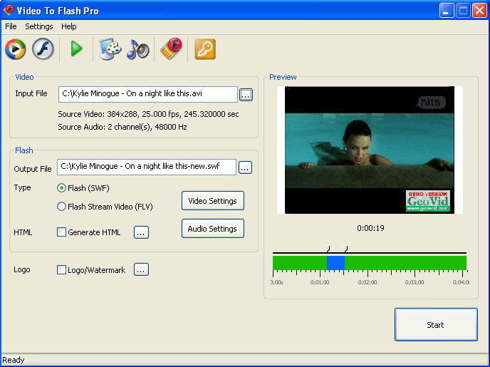 GeoVid Video to Flash Converter Pro