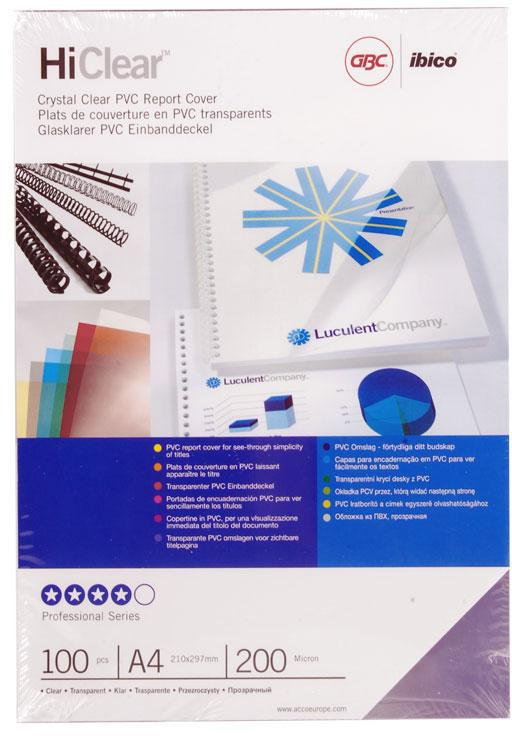 Ibico OKŁADKI PRZEZROCZYSTE A4 200mic 100szt ce012080e