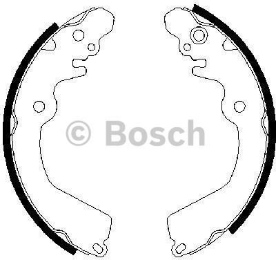 BOSCH Zesatw szczęk hamulcowych 0 986 487 451