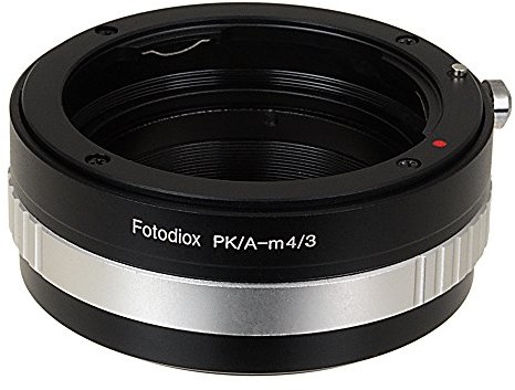 Fotodiox LENS Mount Adapter w/Aperture Dial, Digital Pentax AF Lens to Micro Four Thirds system camera e.g. OM-D i BMPCC 10-New -PK-M43