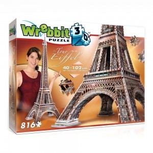 Wrebbit PUZZLE 3D WIEŻA EIFFLA 816 ELEMENTÓW
