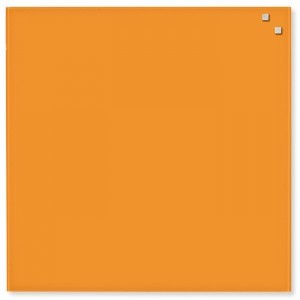 NAGA Szklana Tablica magnetyczna pomarańczowa 45x45 10730