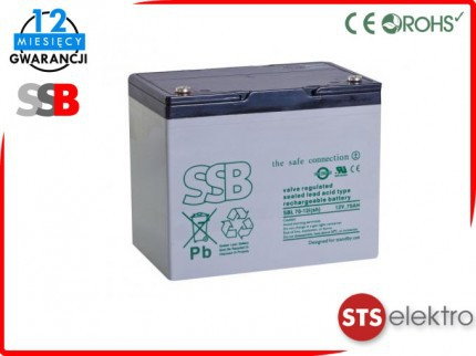 SSB Akumulator AGM SBL 70-12i(sh) 70Ah 12V M6