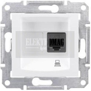 Schneider SEDNA BIAŁY GNIAZDO Komputer RJ45 KAT. 5e EKRANOWANE SDN4500121