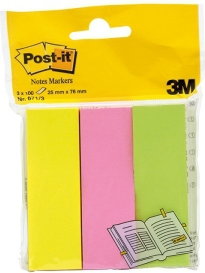 Post-it 3M Zakładki indeksujące 26x76 kpl 3szt 3M087