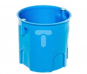 SIMET Puszka podtynkowa 60mm głęboka z wkrętami niebieska Z60Dw 34035203 50szt. SIMET 0001-00000-39247