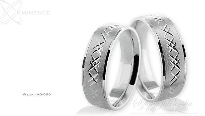 Eminence Obrączki srebrne - wzór Ag-060
