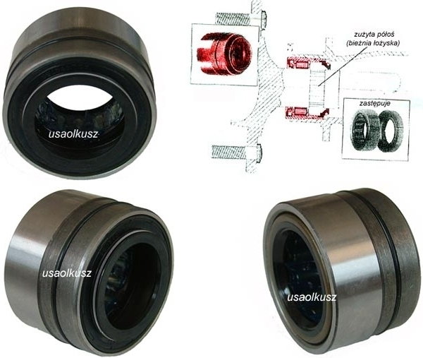 AmGauge Zestaw naprawczy łożyska tylnej półosi Lincoln Town Car exc. Limousine