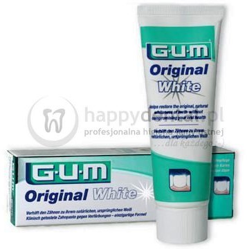 GUM Butler Sunstar OriginalWhite 75ml (1745) - wybielająca pasta do zębów z krzemionkowymi mikroperełkami