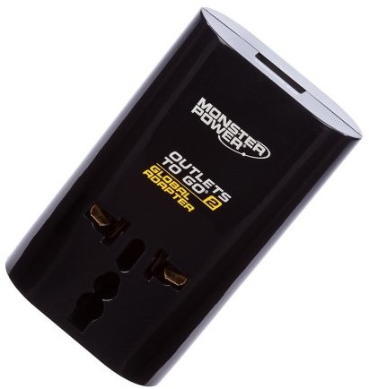 Monster MM Outlets Togo 200 Global Adapter i 1 z 2 gniazdami USB 050644642432