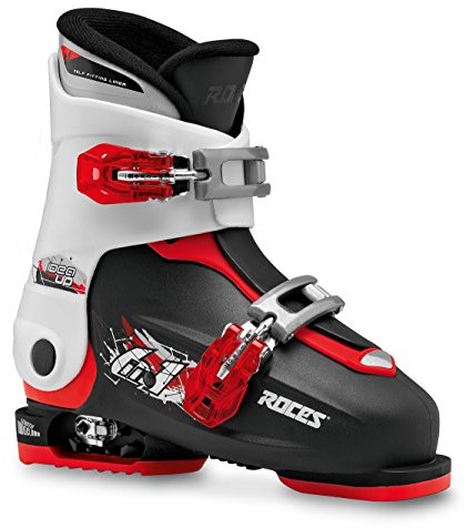 ROCES Kinder Idea Up 19.0-22.0 buty narciarskie dziecięce regulowane, czarny 450491-014 black-white-red
